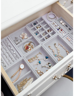 صندوق تخزين مجوهرات سادة - 1 قطعة